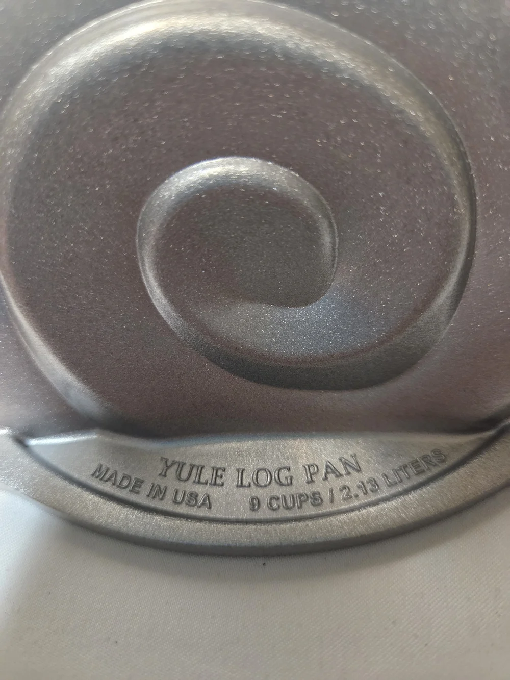 Nordic Ware Silver Holly Yule Log Cake Pan